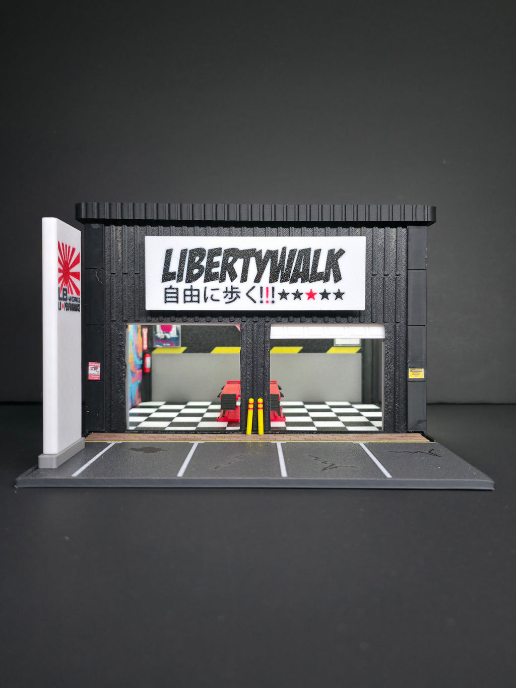 1:64 Liberty Walk Garage Diorama