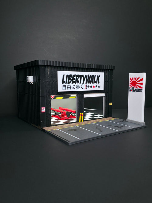 1:64 Liberty Walk Garage Diorama
