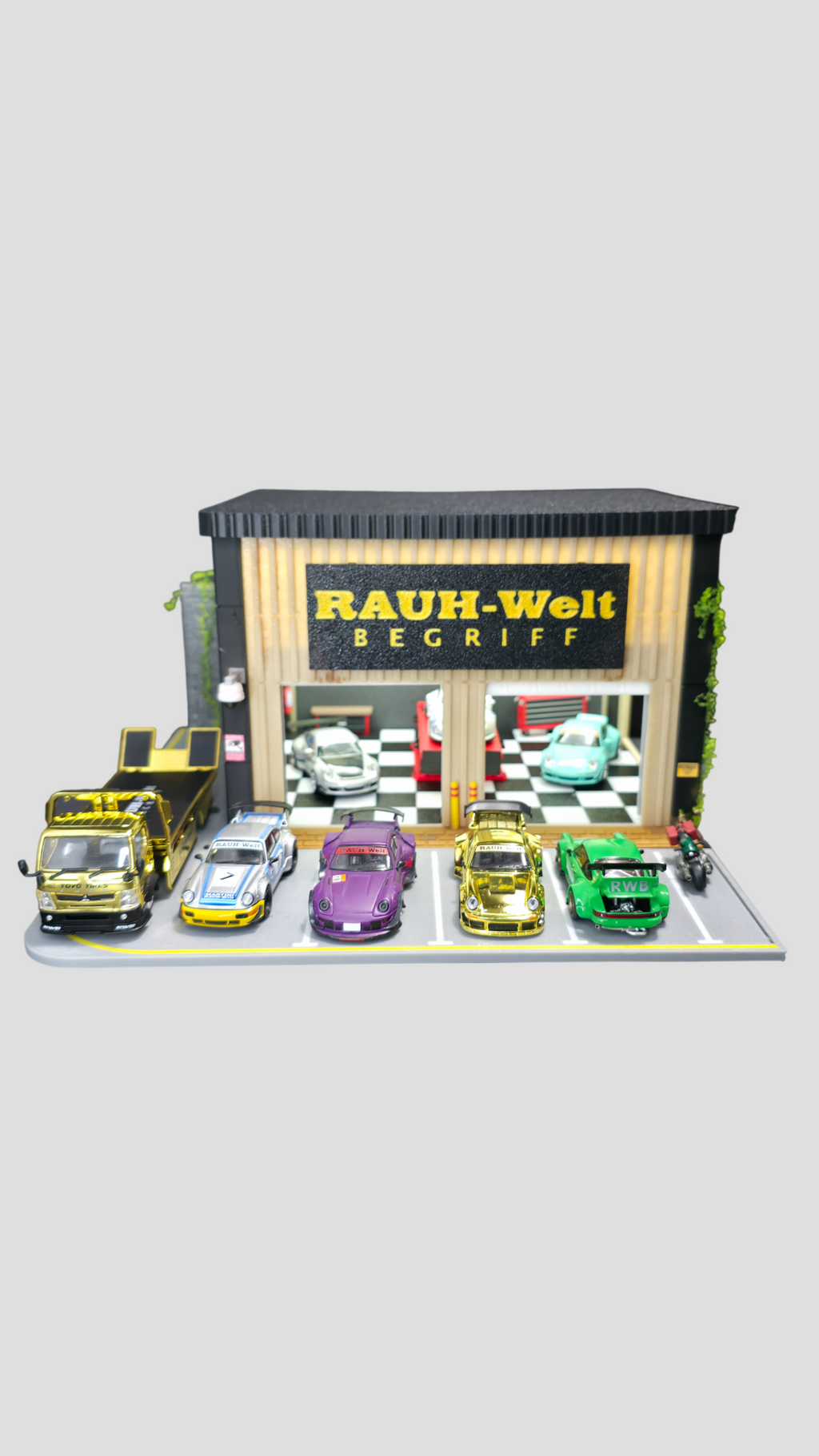 1:64 Rauh-Welt Begriff Garage Diorama Set