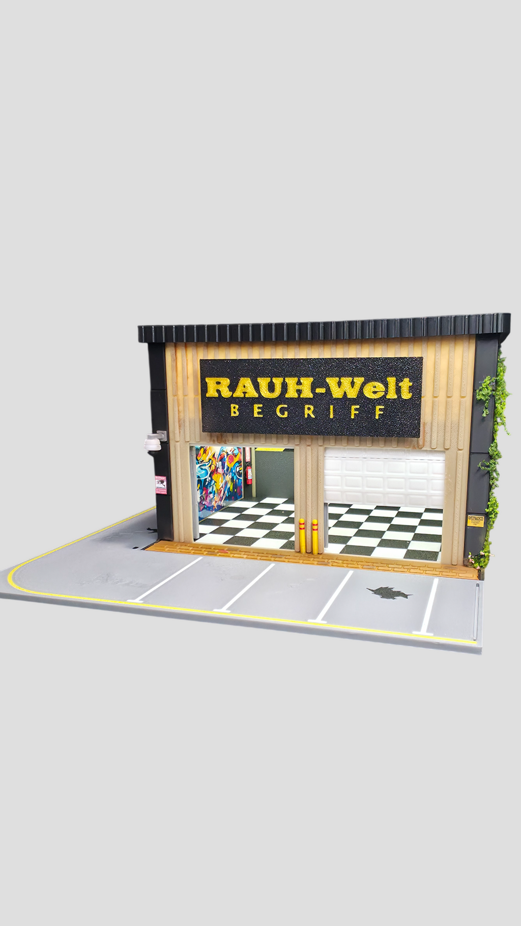 1:64 Rauh-Welt Begriff Garage Diorama Set
