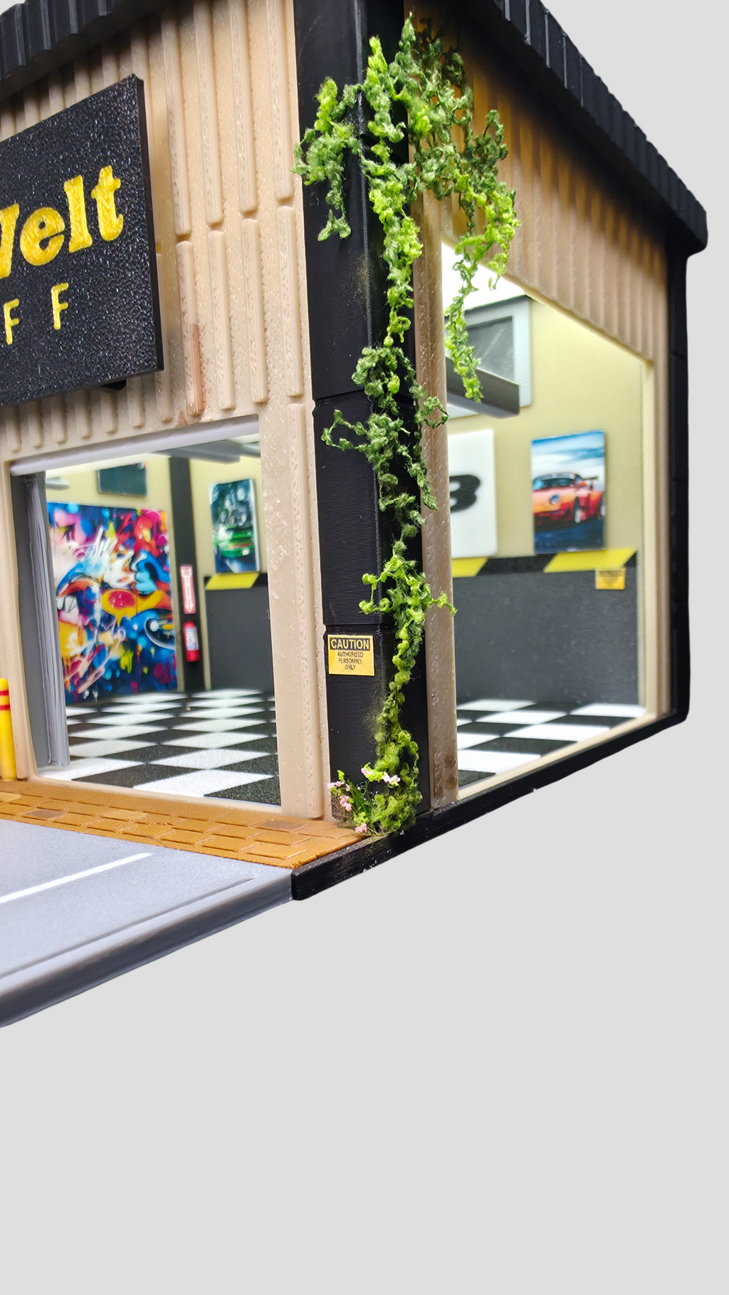 1:64 Rauh-Welt Begriff Garage Diorama Set