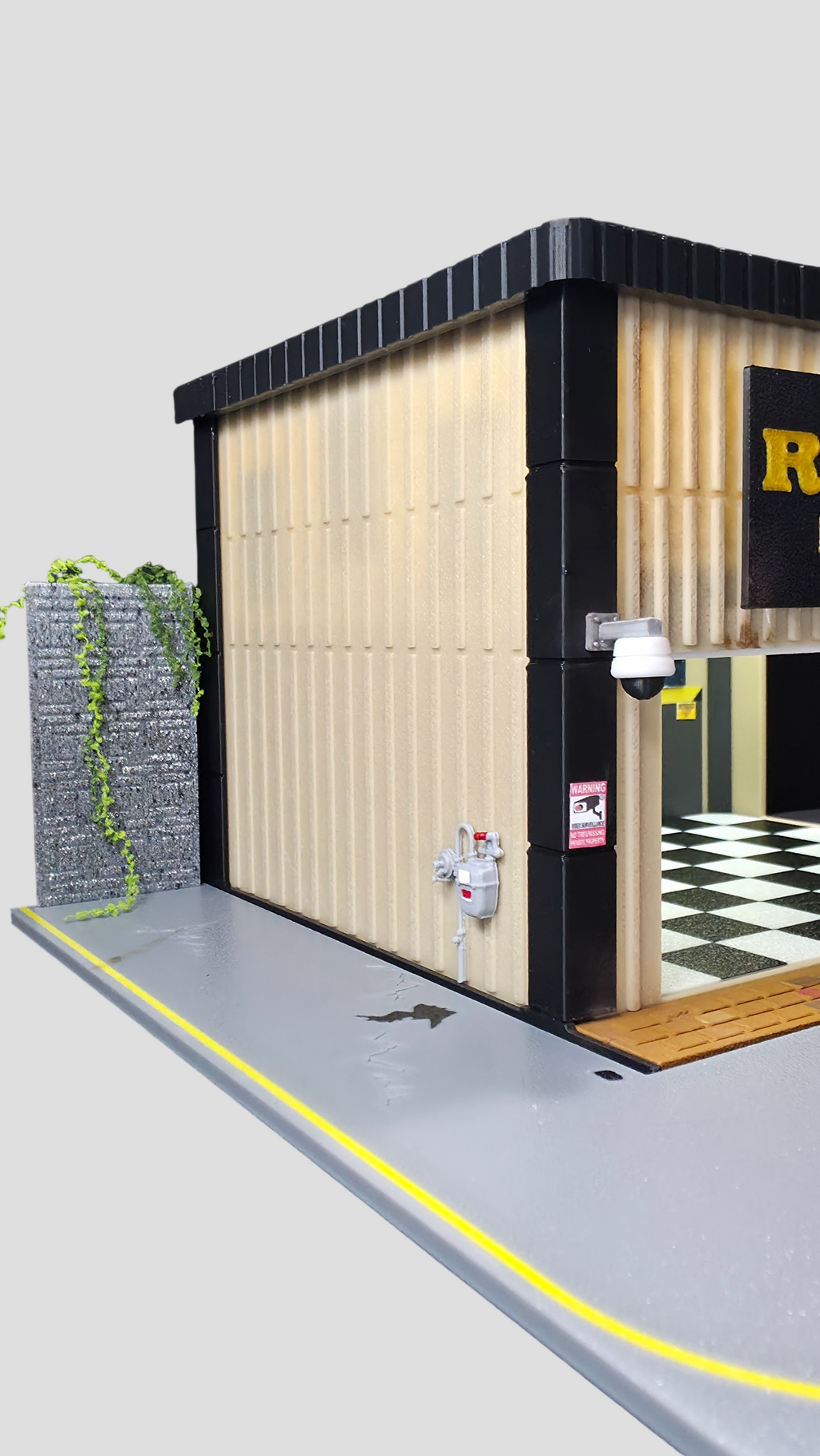1:64 Rauh-Welt Begriff Garage Diorama Set