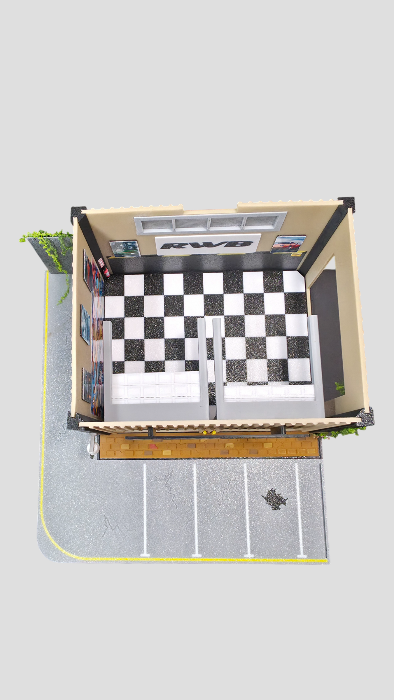 1:64 Rauh-Welt Begriff Garage Diorama Set
